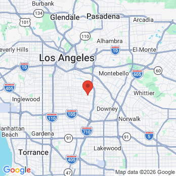 Map to Smiles Dental Arts office in Cudahy, CA