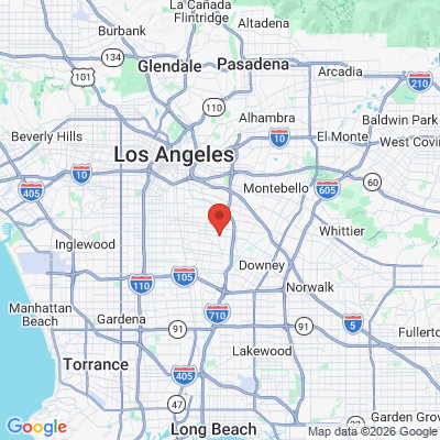 Map to Smiles Dental Arts office in Cudahy, CA