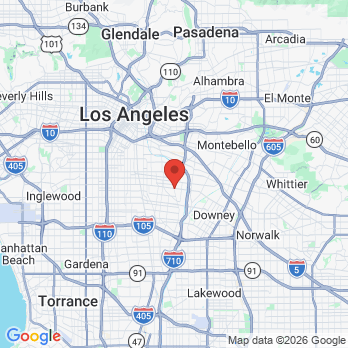 Map to Dr. Doshi's Dental Center office in Cudahy   Bell, CA