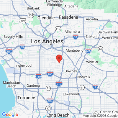 Map to Dr. Doshi's Dental Center office in Cudahy   Bell, CA