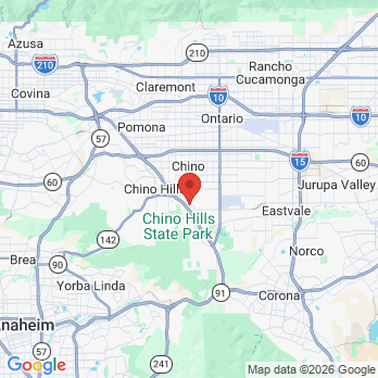 Map to MK Dental office in Chino, CA