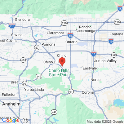 Map to MK Dental office in Chino, CA