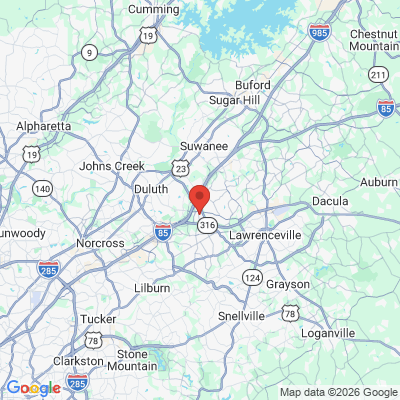 Map to  office in Lawrenceville, GA