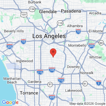 Map to Saint Angel Dental office in Huntington Park, CA