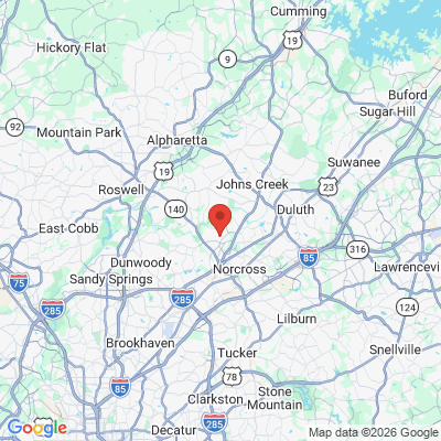 Map to  office in Peachtree Corners, GA