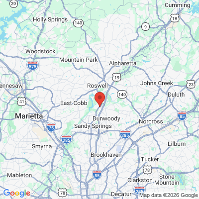 Map to  office in Sandy Springs, GA