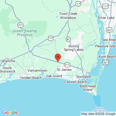 Map to  office in Bolivia, NC