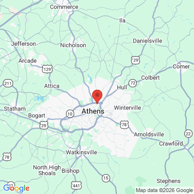 Map to  office in Athens, GA