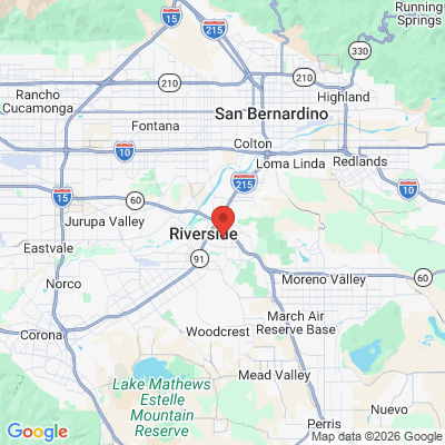 Map to Primary Office office in Riverside, CA
