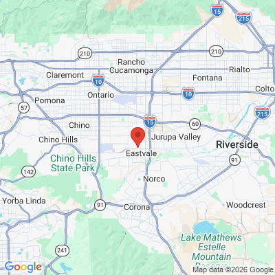 Map to  office in Eastvale, CA