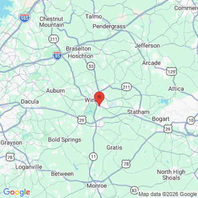 Map to  office in Winder, GA