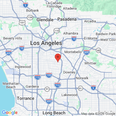 Map to Hari K Reddy DDS office in Bell, CA
