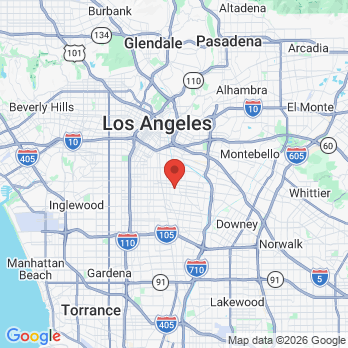 Map to ADAMS FAMILY DENTISTRY office in Huntington Park, CA