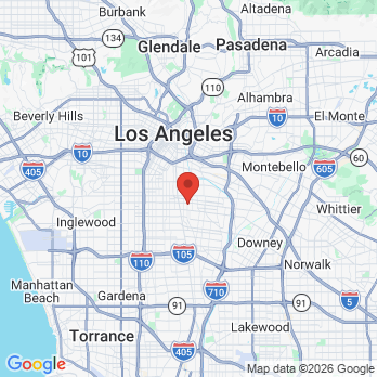 Map to South Coast Surgery Center office in Huntington Park, CA