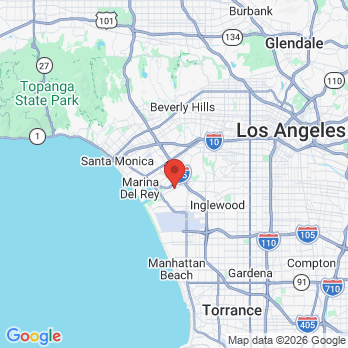 Map to Westside Aesthetic Dentistry office in Los Angeles, CA