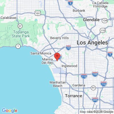 Map to Westside Aesthetic Dentistry office in Los Angeles, CA