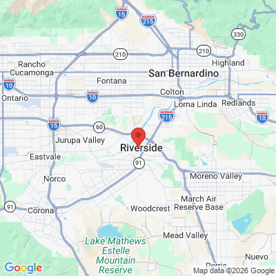 Map to  office in Riverside, CA