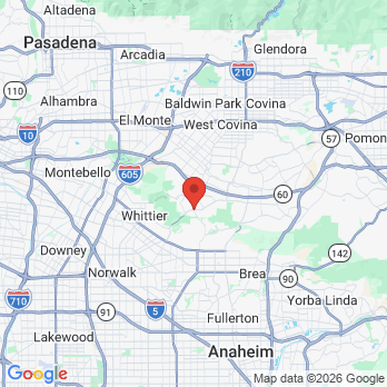 Map to Hacienda Dentistry office in Hacienda Heights, CA