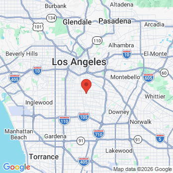 Map to Edmond Janfaza DDS office in Huntington Park, CA