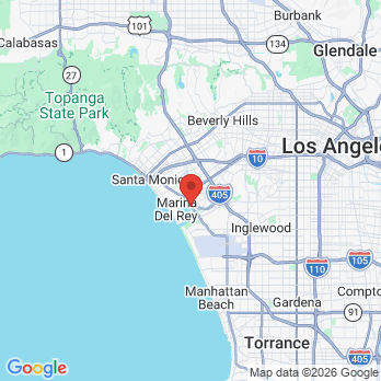 Map to Yeo Family Dental Group office in Marina Del Rey, CA