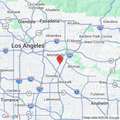 Map to  office in Pico Rivera, CA
