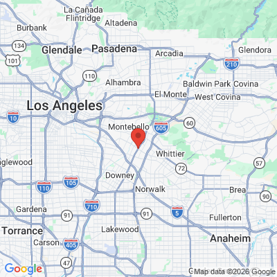 Map to  office in Pico Rivera, CA