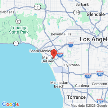 Map to Heather WInther DDS INC office in Marina Del Rey, CA