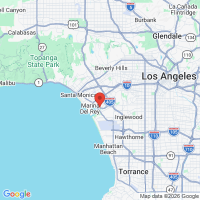Map to White Haus Dental & Aesthetics office in Marina Del Rey, CA