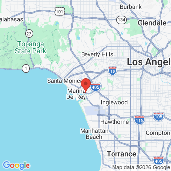 Map to Soft Touch Dental office in Marina Del Rey, CA