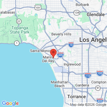 Map to Natalia Homyak DDS & Associates  office in Marina Del Rey, CA