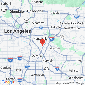 Map to Dental Rivera office in Pico Rivera, CA
