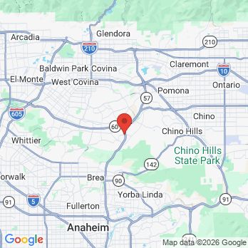 Map to Diamond Bar Dental Group office in Diamond Bar, CA