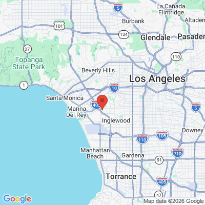Map to Fuller Smiles Culver office in Culver City, CA