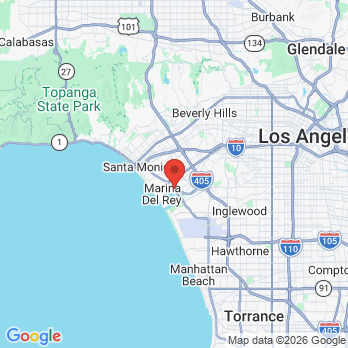 Map to Marina dentistry office in Marina Del Rey, CA