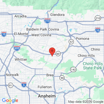 Map to Southern California Oral & Maxillof office in Rowland Heights, CA