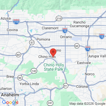 Map to Silver Smile Dental office in Chino, CA