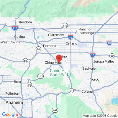 Map to Silver Smile Dental office in Chino, CA
