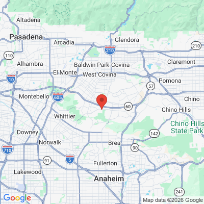 Map to  office in Hacienda Heights, CA
