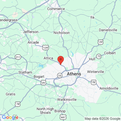 Map to  office in Athens, GA