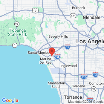 Map to Culver Westside Dental Center office in Los Angeles, CA