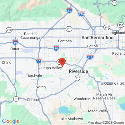 Map to  office in Jurupa Valley, CA