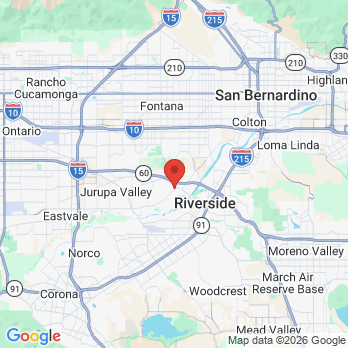 Map to Norma Vazquez DDS office in Riverside, CA