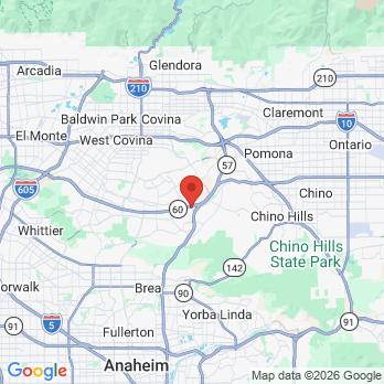 Map to UDream Dental office in Diamond Bar, CA