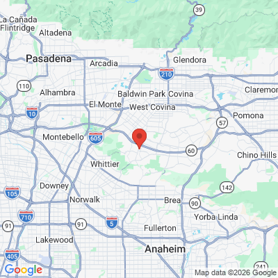 Map to  office in Hacienda Heights, CA