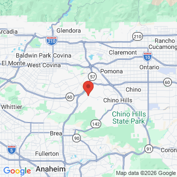 Map to Biocrede Endodontics office in Diamond Bar, CA