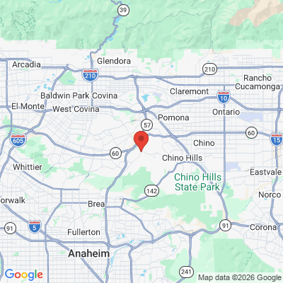 Map to Biocrede Endodontics office in Diamond Bar, CA