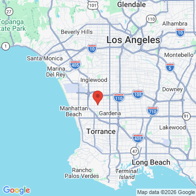 Map to Happy Light Dental office in Hawthorne, CA