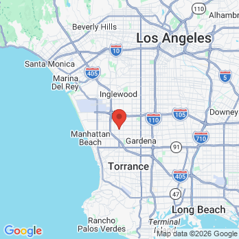 Map to Trusted Dental & Orthodontics office in Hawthorne, CA
