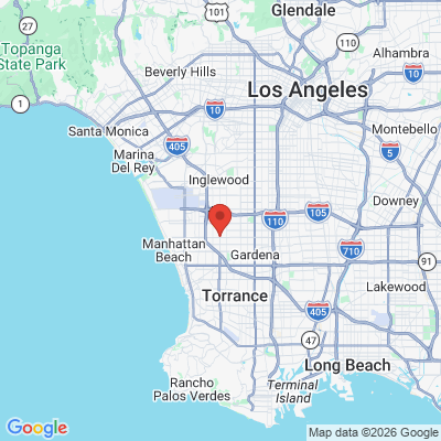 Map to Trusted Dental & Orthodontics office in Hawthorne, CA