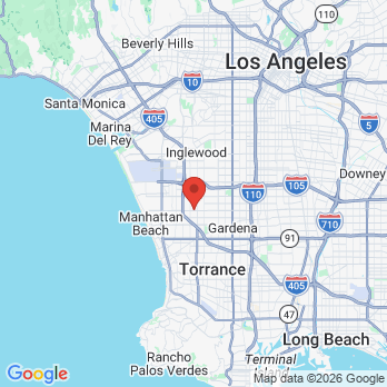 Map to Lourdes M. Villanueva, DDS office in Hawthorne, CA